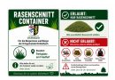 Entsorgung von Rasenschnitt