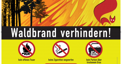 Akute Wald- und Flächenbrandgefahr in unserer Region!